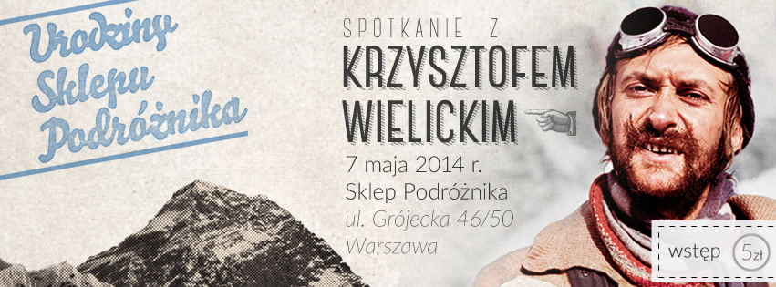 7 maja spotkanie z Krzysztofem Wielickim!